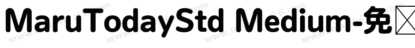 MaruTodayStd Medium字体转换